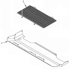 Screen - top Thermo King TS 200/300 ; 98-7020 used