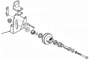 Halter Spannrolle Thermo King KDII Max / MDII Max / RDII / RDII Max / TDII / TDII Max ; 91-9763 used