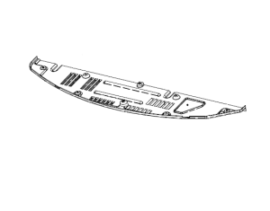 Gehäuse - Bumper unten Carrier Vector 1550 / 1950 ; 76-61187-00 replacement