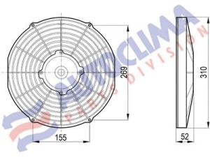 Fan Spal 24V ; VA09-BP17/C-54A ORIGINAL